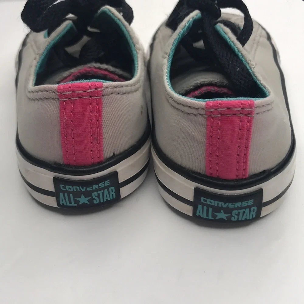 Converse All Star Gray, Black and Pink Sneakers